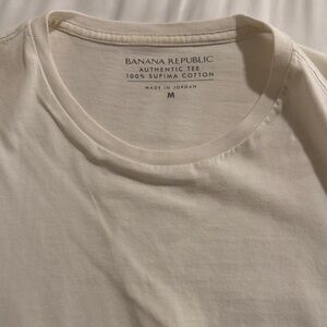 Banana Republic White Supima Cotton Tee